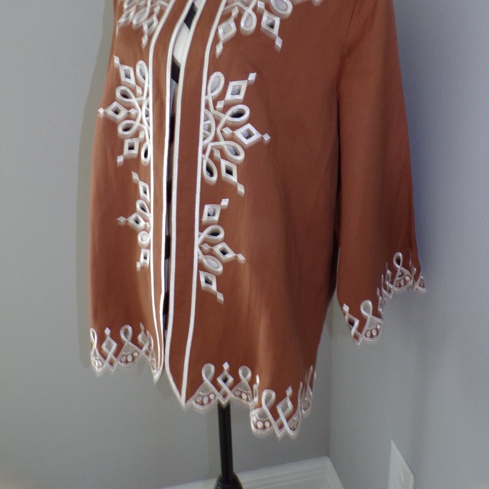 Bob Mackie Large Open Front Jacket - image 6
